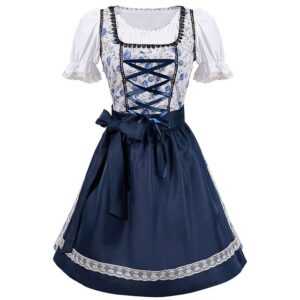 BlauWave Dirndl Kleider Damen Dirndl Trachtenkleid (1-tlg., Dirndlbluse für Oktoberfest) Trachtenrock Trachtenmode Kleid