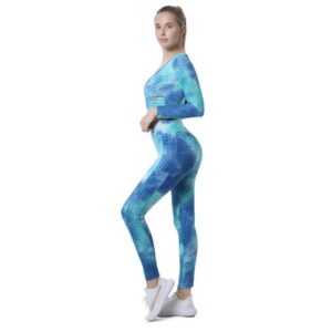 BlauWave Sportanzug Damen Trainingsanzug Yoga-Leggings und Stretch-Sport-BH-Fitness-Set (1-tlg)