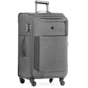 FERGÉ Koffer Weichschale erweiterbar Saint-Tropez, Trolley Koffer L 65 cm, Reisekoffer 4 Rollen, Premium Rollkoffer