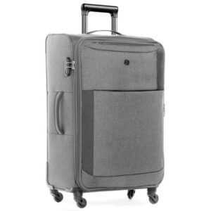 FERGÉ Koffer Weichschale erweiterbar Saint-Tropez, Trolley Koffer XL 78 cm, Reisekoffer 4 Rollen, Premium Rollkoffer