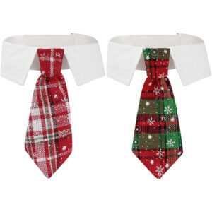 Haustierkrawatte Hundekrawatte Verstellbare Kostümhundkragen Krawatten Party Accessoires Weihnachtskostüm m