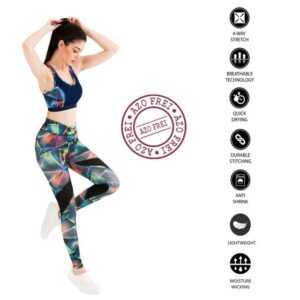 Highwaist Leggings Sport und Streetwear Leggings Damen Hoher Bund Push Up Sport Yoga leggings