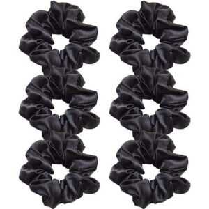 KIKI Haarband 6 Stück Haargummis Schwarz Elastische Haarbänder für Mädchen Damen