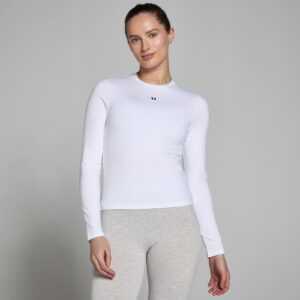 MP Women's Basic Body Fit Long Sleeve T-Shirt - White - XXS