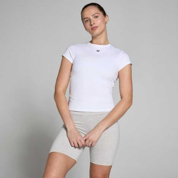 MP Women's Basic Body Fit Short Sleeve T-Shirt - White - XXS
