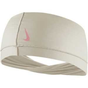 NIKE W Yoga Headband Wide Twist 115 - lt orewood brn/pinksicle