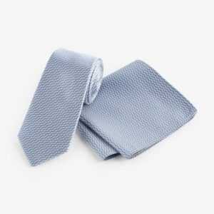 Next Krawatte Strukturierte Seidenkrawatte und Einstecktuch (2-St)