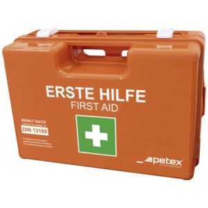 Petex Erste-Hilfe-Koffer Petex 43924035 Erste Hilfe Koffer DIN 13169 350 x 140 x 240 Orange