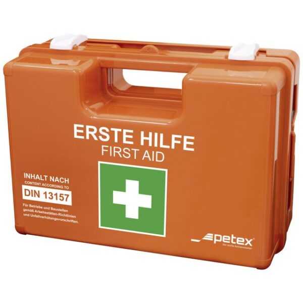 Petex Erste-Hilfe-Koffer Petex 43924135 Erste Hilfe Koffer DIN 13157 280 x 115 x 200 Orange