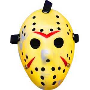 Retoo Verkleidungsmaske Horror Jason Maske Halloween Vintage Ice-Hockey Hockeymaske Eishockey, (Set, Jasons gruselige Maske aus Freitag der dreizehnte Horrorfilm)