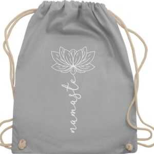 Shirtracer Turnbeutel Namaste Lotusblüte Yoga Chakra, Yoga und Wellness Geschenk