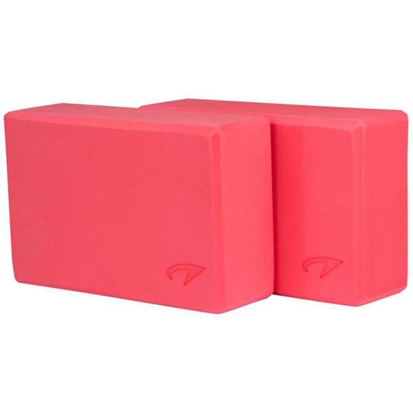 Yoga Block - Set mit 2 Stück - Pink - Rosa