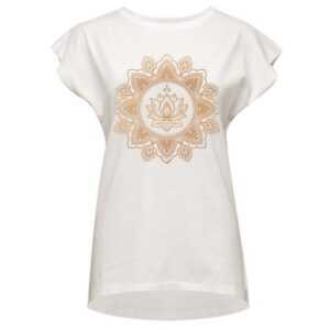 Yogistar Yoga & Relax Shirt Yoga-T-Shirt Batwing lotus - ivory/copper (1-tlg)