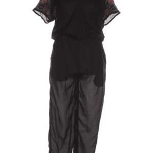 ZARA Damen Jumpsuit/Overall, schwarz