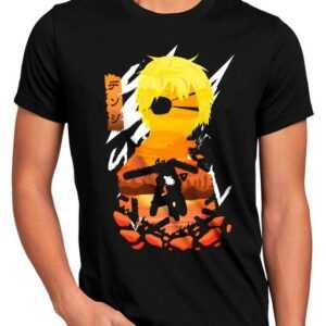 style3 Print-Shirt Herren T-Shirt Chainsaw denji anime manga cosplay man devil hunter