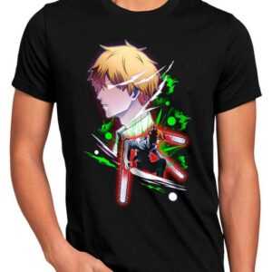 style3 Print-Shirt Herren T-Shirt Hunter Denji anime cosplay chainsaw man devil hunter