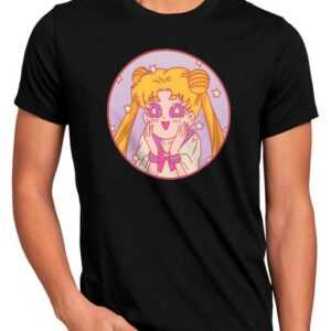 style3 Print-Shirt Herren T-Shirt Pastel Blush Bunny sailor moon anime manga cosplay