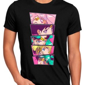 style3 Print-Shirt Herren T-Shirt Pretty Sailor Bunch sailor moon anime cosplay crystal