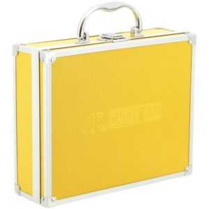 Ar Carry Box® Kleiner Alukoffer Werkzeugkoffer Aluminium Koffer leer 260x210x80mm Farbe Gelb