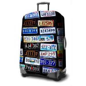 Cofi 1453 - Farbiger Kofferbezug Größe s elastische Kofferhülle Reise Koffer Schutz Bezug Hülle j
