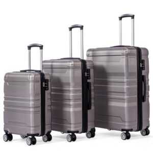 HYTIREBY Handgepäckkoffer Hartschalen-Handgepäck, Koffer mit TSA-Schloss und Universalrad