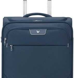 RONCATO Handgepäck-Trolley Joy Carry-on, 55 cm, erweiterbar, dunkelblau, 4 Rollen, Weichgepäck-Koffer Reisegepäck mit Volumenerweiterung und TSA Schloss