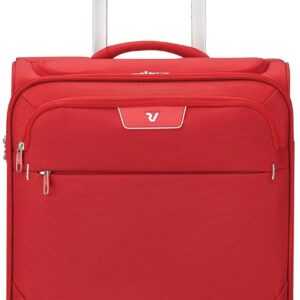 RONCATO Handgepäck-Trolley "Joy Carry-on, 55 cm, erweiterbar, rot", 4 Rollen, Weichgepäck-Koffer Reisegepäck mit Volumenerweiterung und TSA Schloss