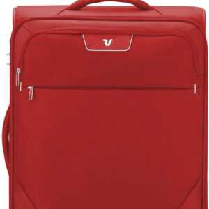 RONCATO Weichgepäck-Trolley "Joy, 63 cm, rot", 4 Rollen, Reisegepäck Koffer mittel groß mit Volumenerweiterung und TSA Schloss