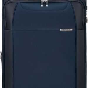 Samsonite Weichgepäck-Trolley D'Lite, Midnight Blue, 71 cm, 4 Rollen, Reisekoffer Großer Koffer Aufgabegepäck mit Volumenerweiterung